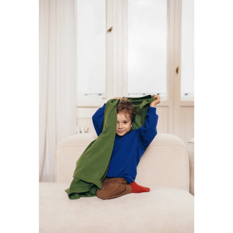 Kocyk merino Wakey Wakey Gang Tales – Olive
