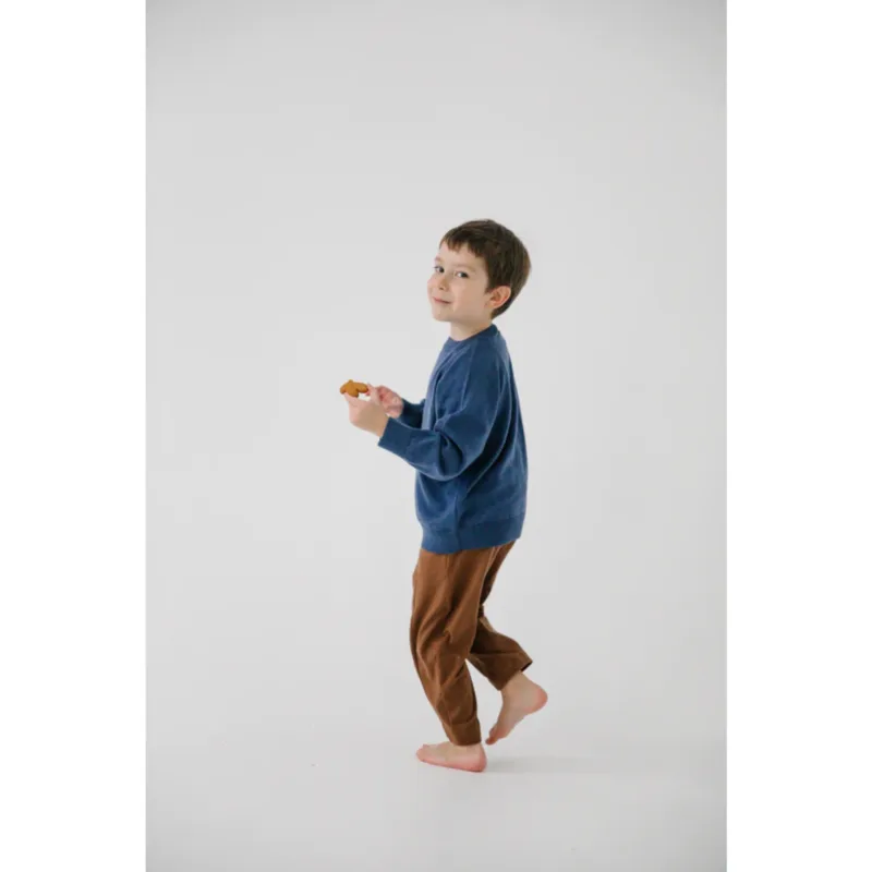 Sweter merino Hug hunter Gang Tales – Blueberry