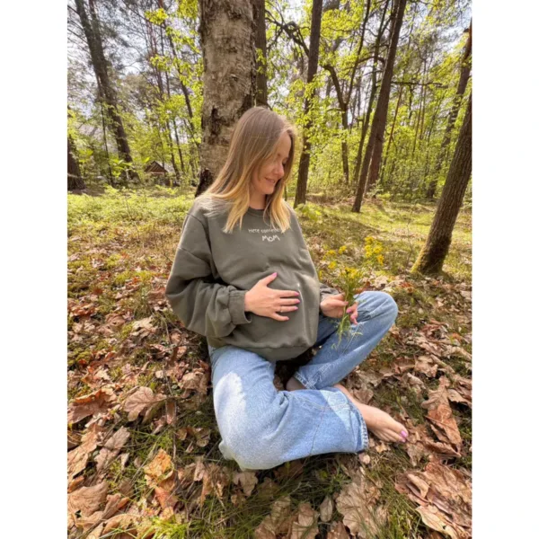 Bluza ciążowa Melanie Here Comes the MOM Candela – khaki