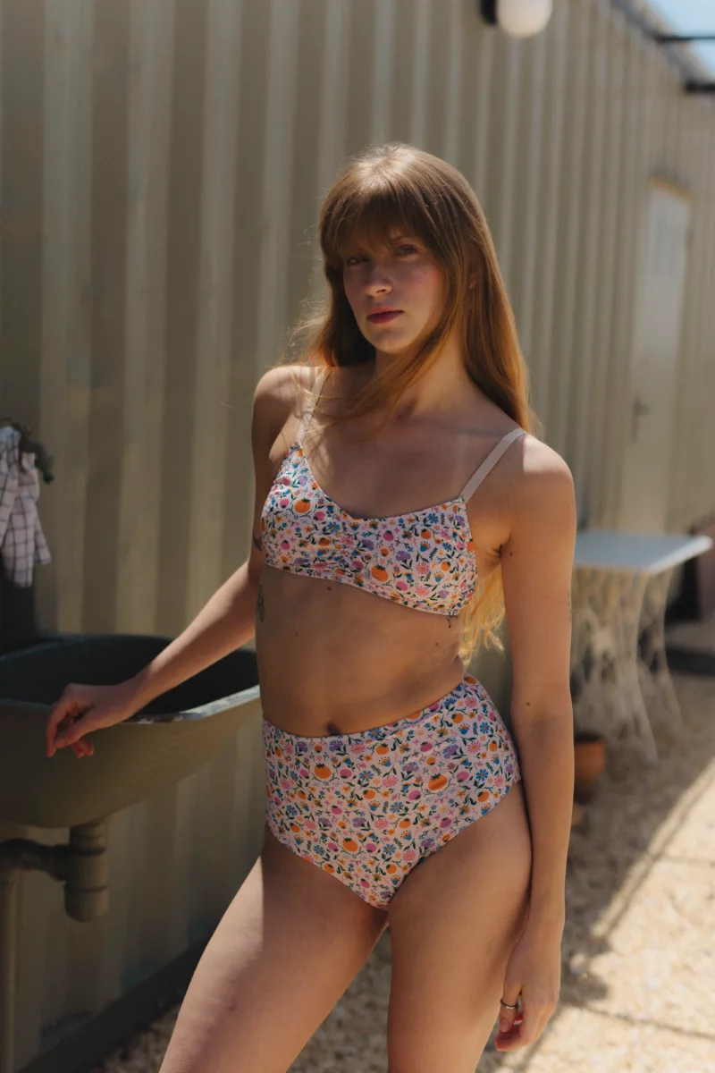 Braletka do karmienia Fig The Bra – silent meadow white