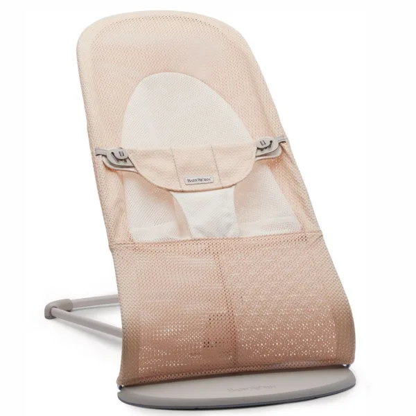 BABYBJORN – leżaczek BALANCE SOFT MESH – Różowy/Biały