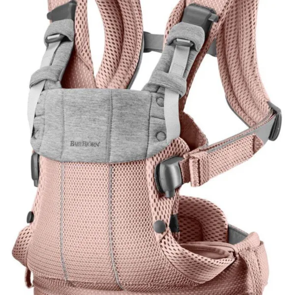 BABYBJORN – nosidełko Harmony 3D Mesh, Zgaszony Róż
