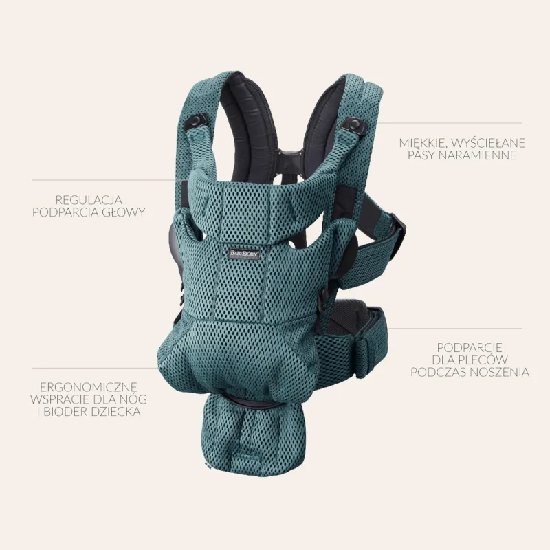 BABYBJORN MOVE 3D Mesh – nosidełko, Czarny