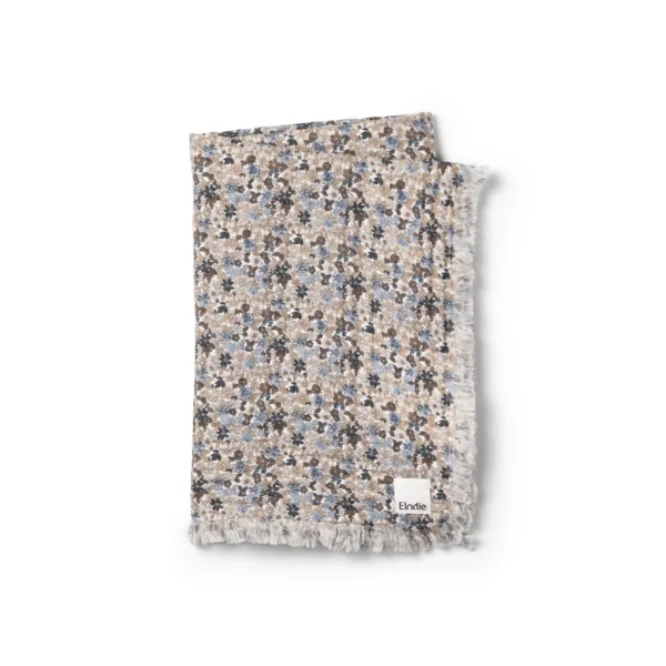 Elodie Details – Kocyk Soft Cotton Blanket – Blue Garden