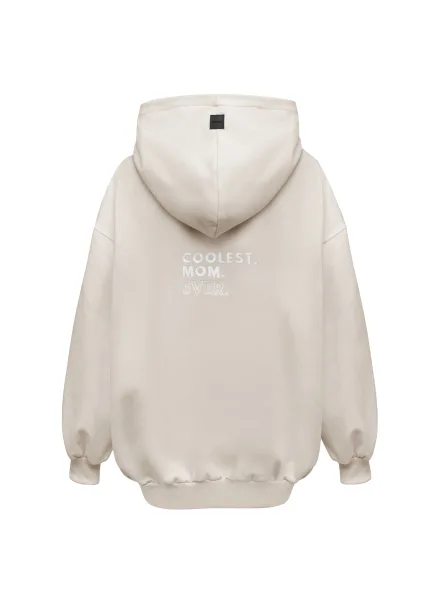 Bluza do karmienia piersią COOLEST MOM EVER – Latte