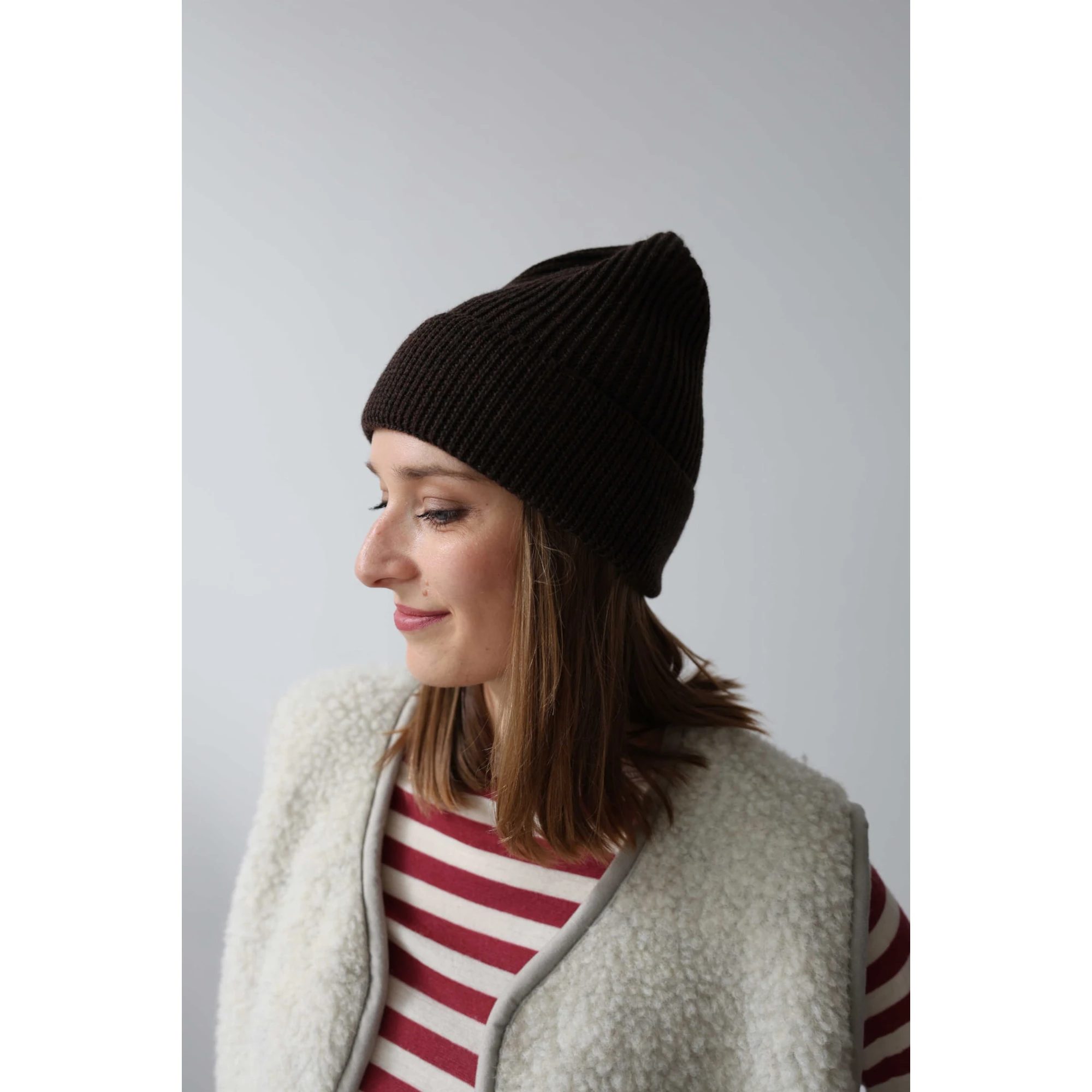 Kamizelka merino baranek Merinowca damska – szara