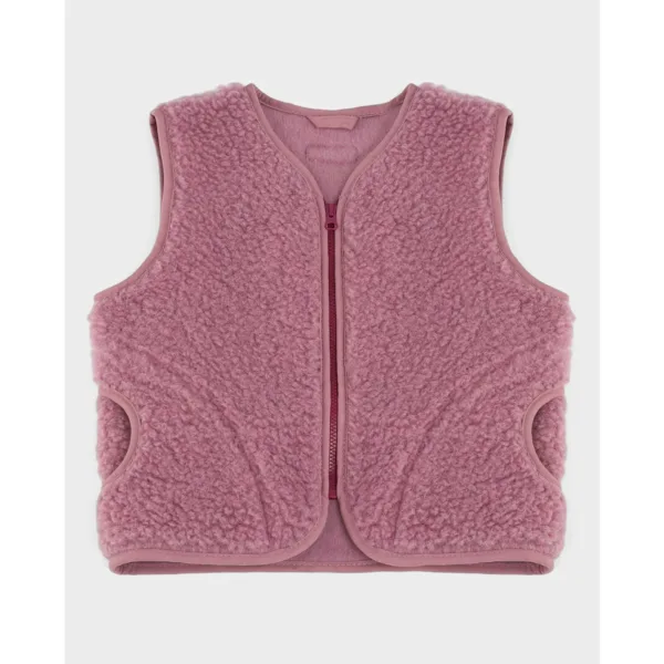Kamizelka Merino Kidstory – Dusty pink