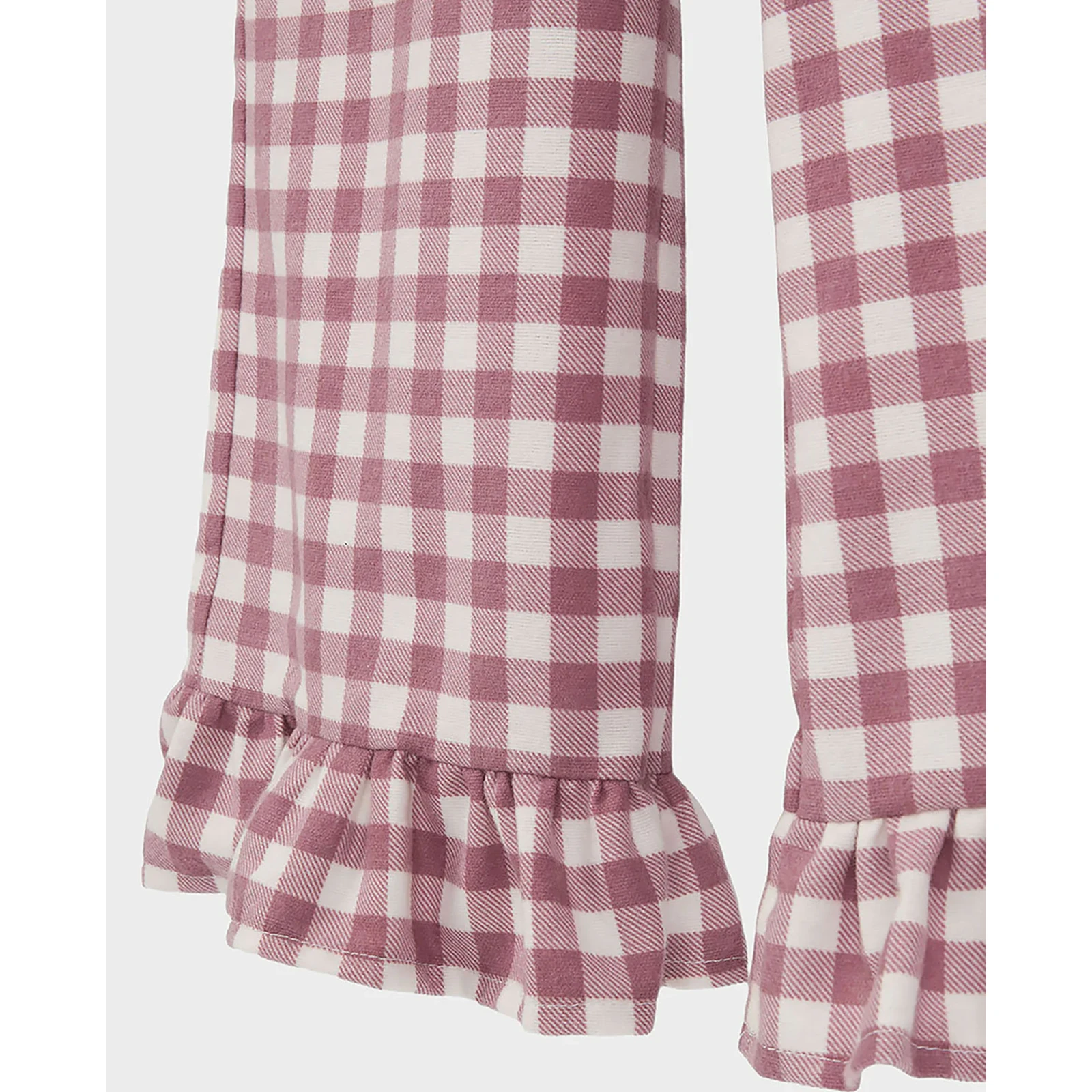 Bawełniane spodnie z falbanką KidStory – Candy pink