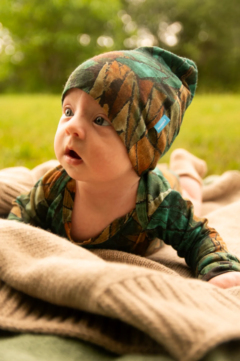 Body z wełny merino dla dzieci green gorpcore – 92/98