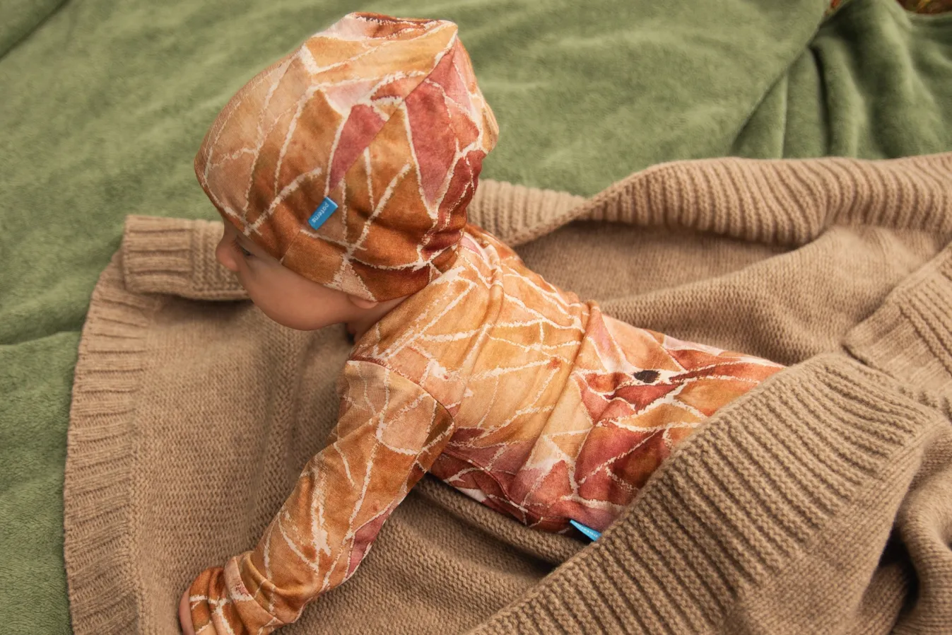 Body z wełny merino dla dzieci ginger gorpcore – 80/86