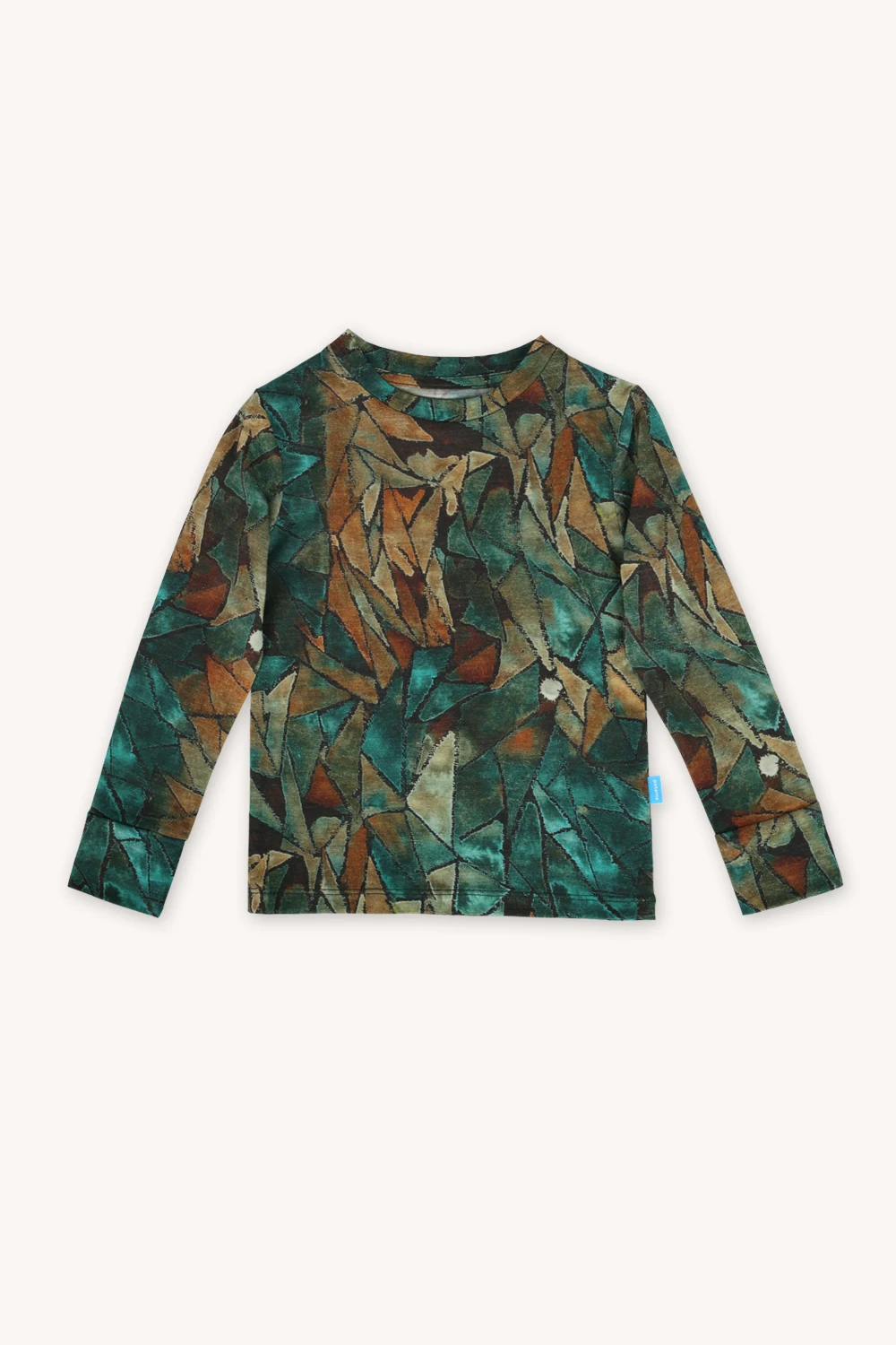 Bluzka dziecięca z długim rękawem z wełny merino green gorpcore – 116/122