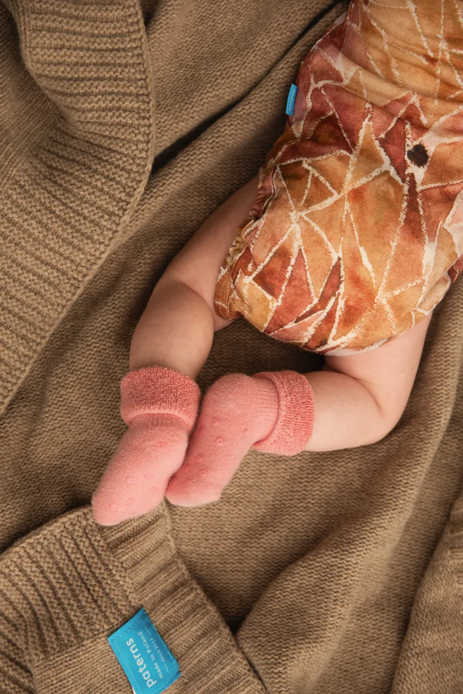 Body z wełny merino dla dzieci ginger gorpcore – 80/86