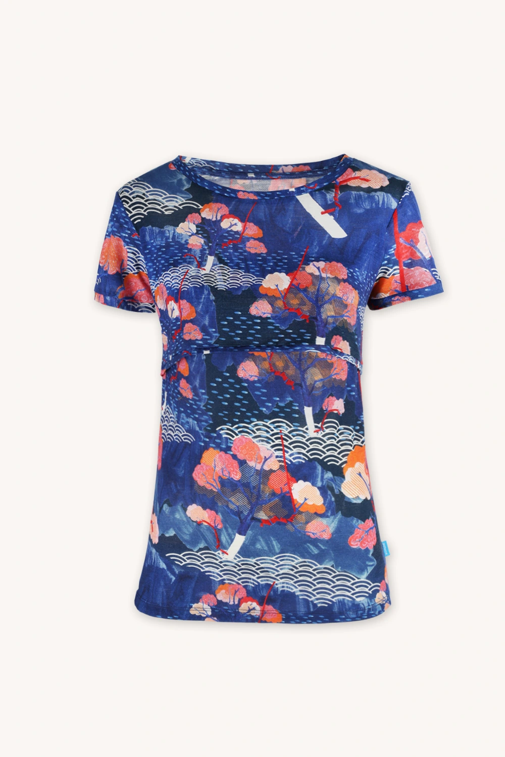 Koszulka z wełny merino do karmienia tengoku – M