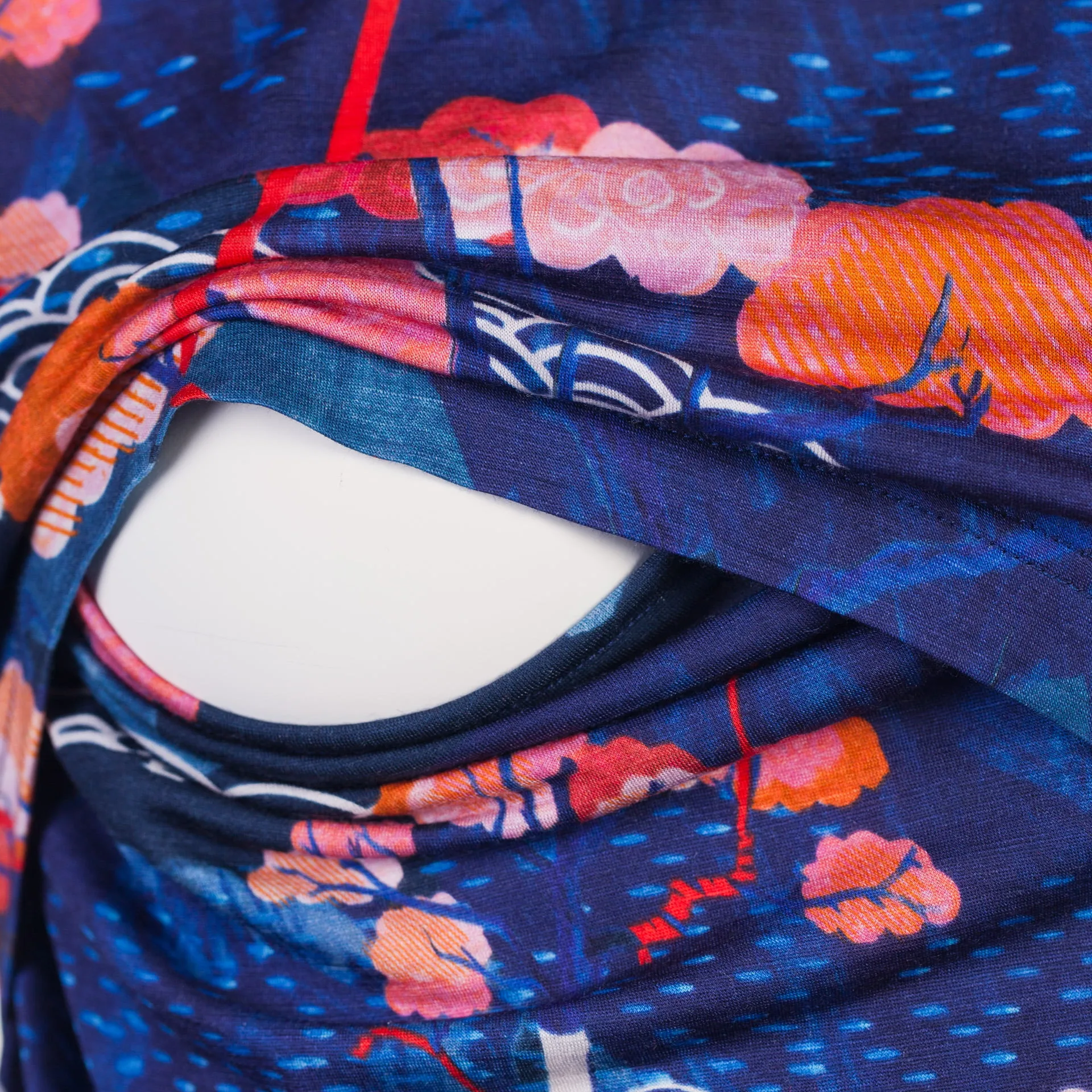 Koszulka z wełny merino do karmienia tengoku – XL