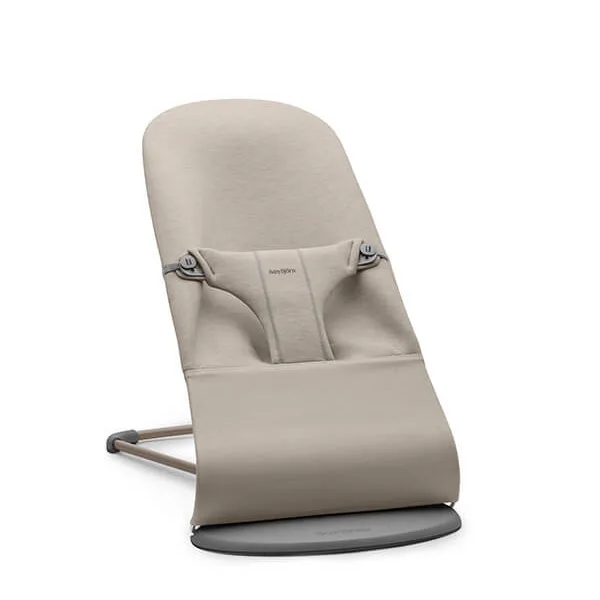 Leżaczek BLISS 3D Jersey BABYBJORN – Piaskowoszary