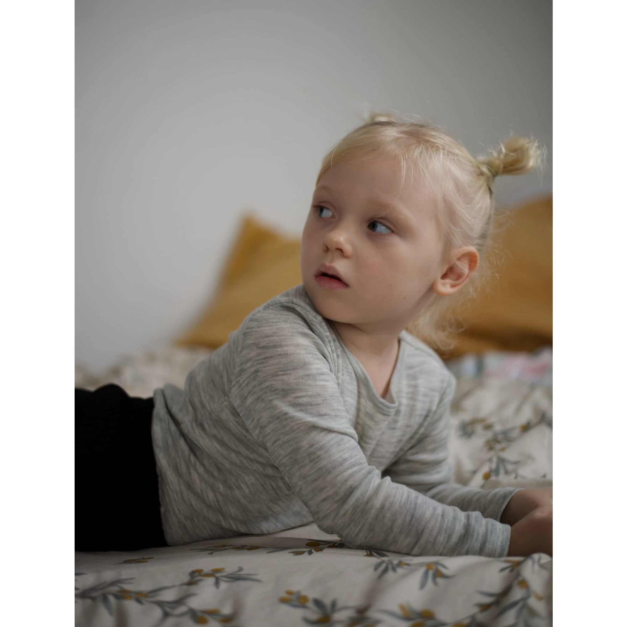 Koszulka z wełny merino dla dzieci z długim rękawem Merinowca – grey